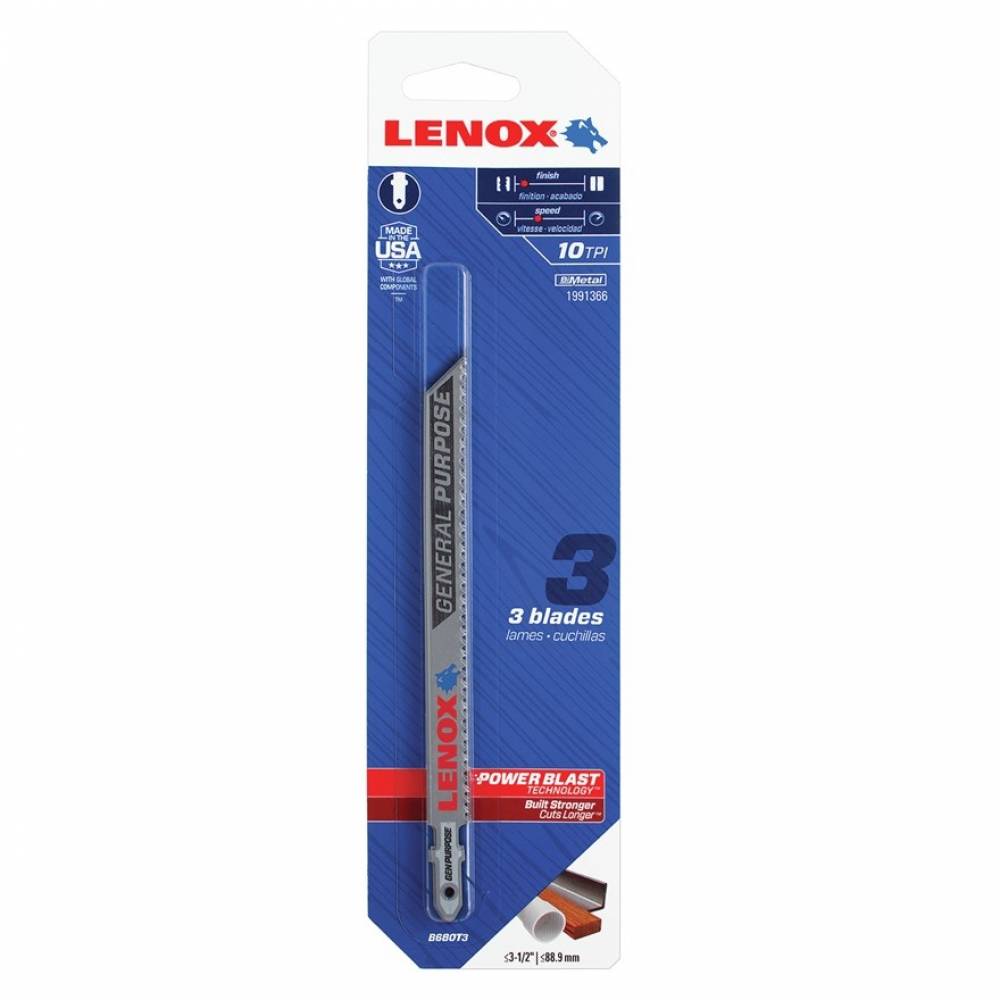 Пилочки Lenox B 680 T универсальная 3 шт 1991366