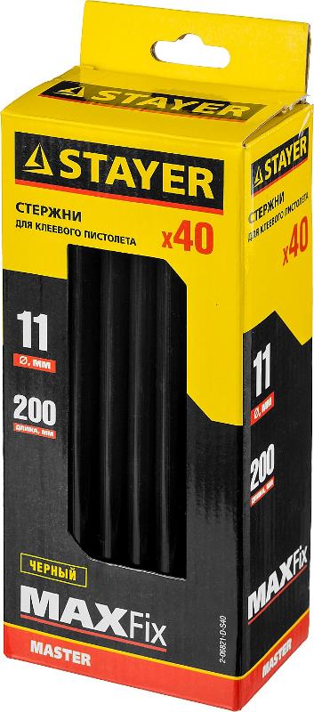 STAYER Стержни STAYER "MASTER" ПОШТУЧНО для клеевых пистолетов цвет черный по ковролину и кож 2-06821-D-S40 ПОШТУЧНО