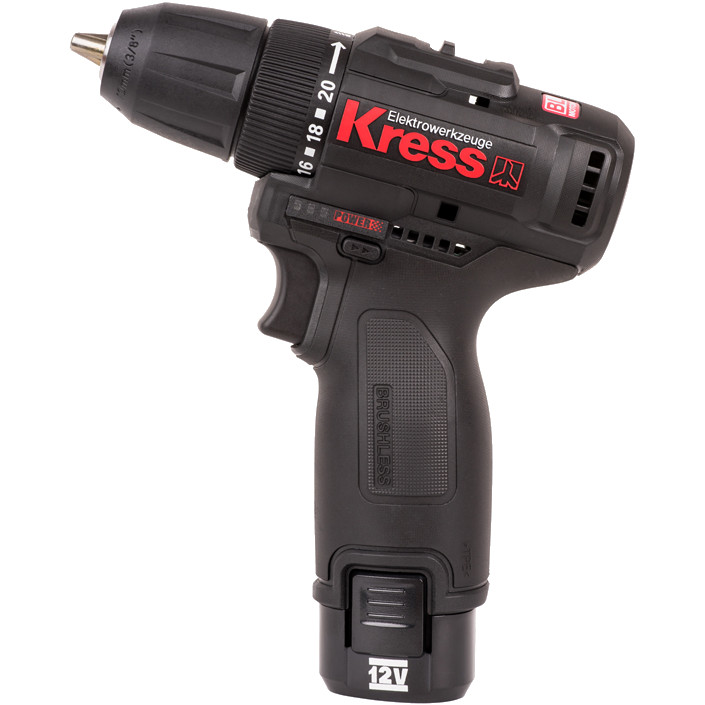 KRESS Дрель акк KRESS KU202.1 12V 2,0Ач ЗУ 1,5А кейс KU202.1