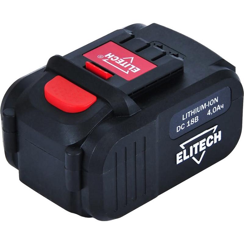 ELITECH Аккумулятор,18В,4.0АчLi-ion,д\ДА 18СЛК,слайдер, шт 1820.067700