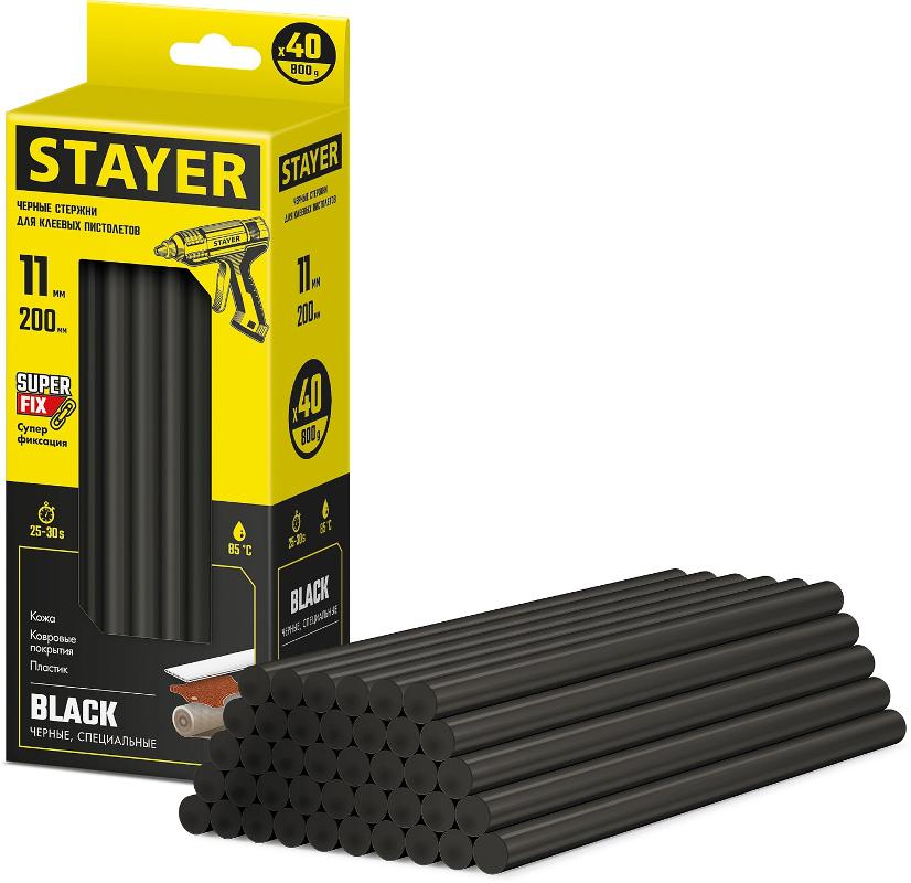 STAYER Стержни STAYER "MASTER" ПОШТУЧНО для клеевых пистолетов цвет черный по ковролину и кож 2-06821-D-S40 ПОШТУЧНО