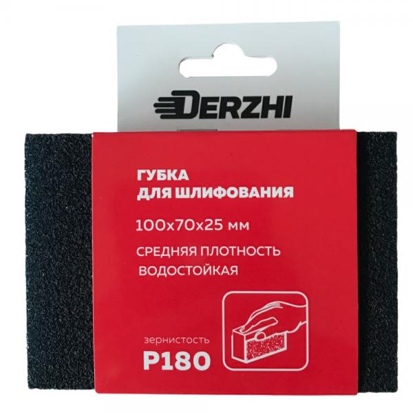 DERZHI Губка абразивная DERZHI средн.жестк., зернистость Р180 (1/288) 8875717