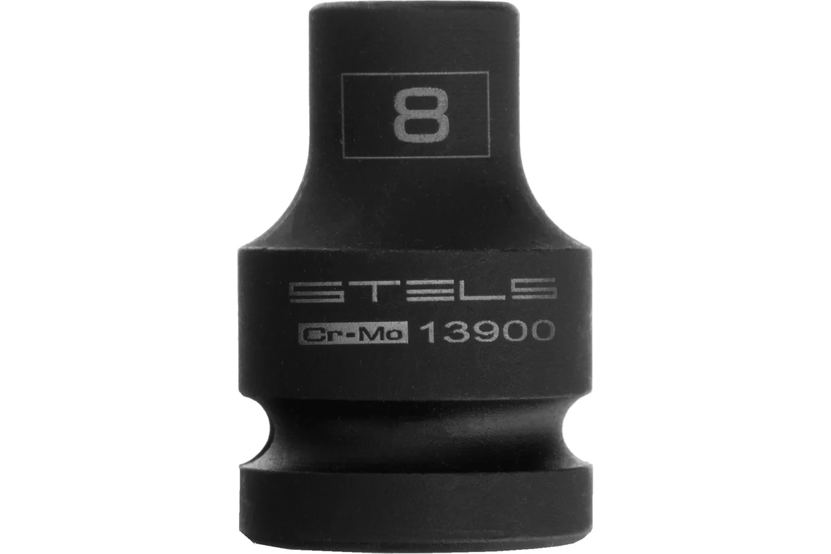 STELS Головка ударная шестигранная, 8 мм, 1/2", CrMo// Stels 13900