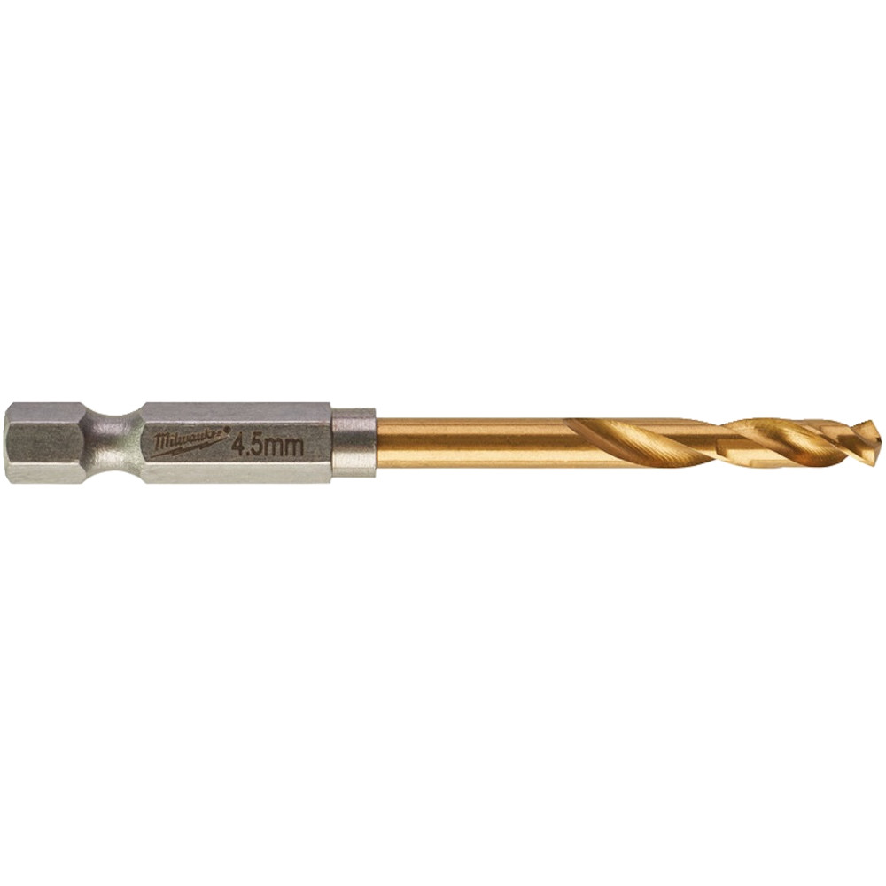 Сверло Milwaukee RedHEX HSS-G TiN по металлу 4.5 мм 48894710