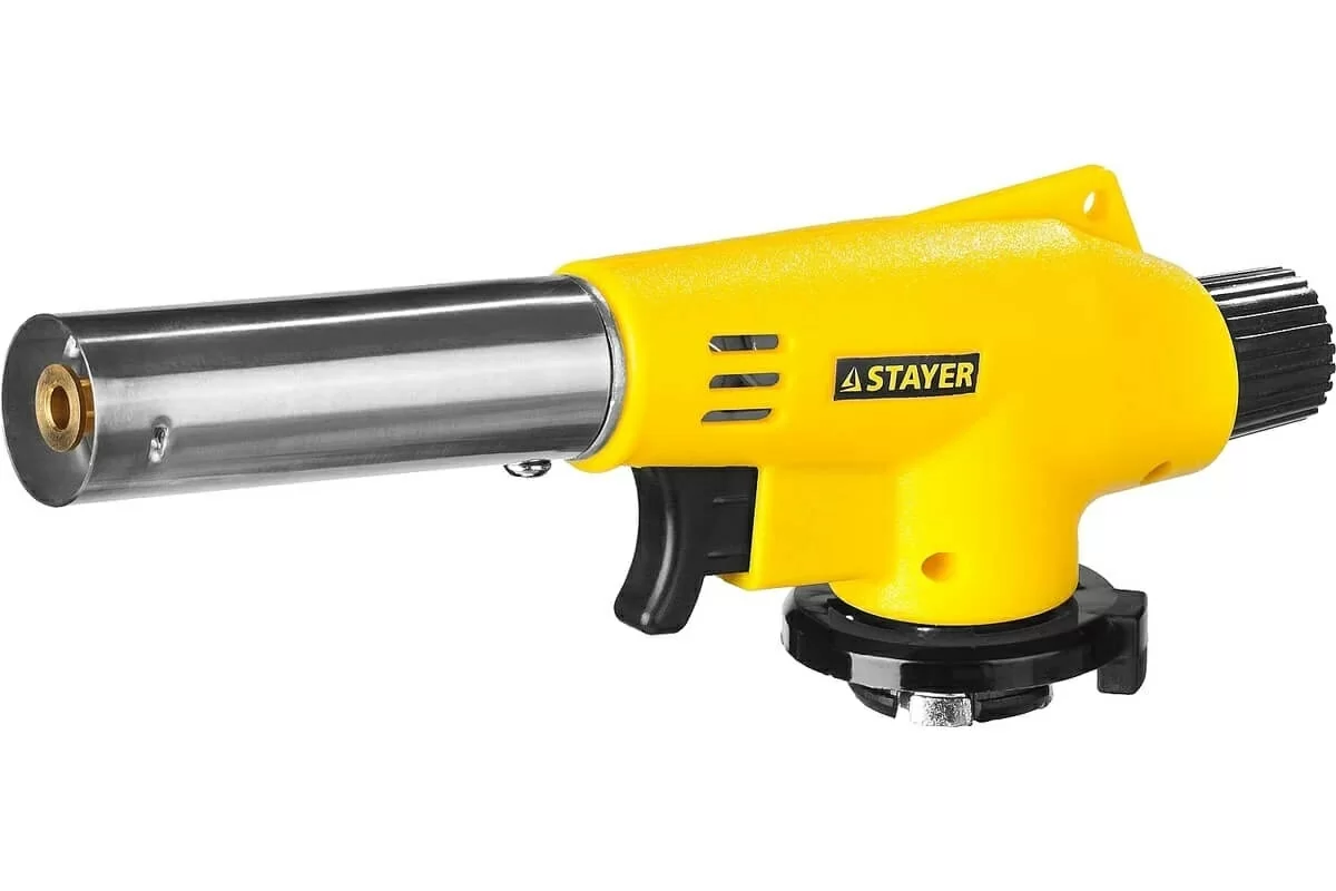 STAYER Газовая горелка "MaxTerm" на баллон, STAYER "MASTER" 55584, с пьезоподжигом, регулировка плам 55584