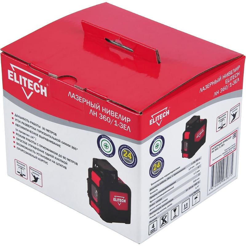 ELITECH Лазерный уровень ELITECH ЛН 360/1-ЗЕЛ