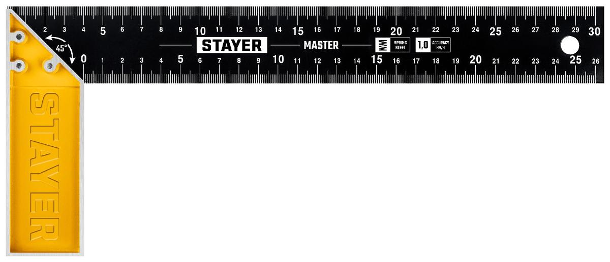 STAYER Угольник STAYER "MASTER" столярный, стальное полотно, 300мм 3430-30_z01