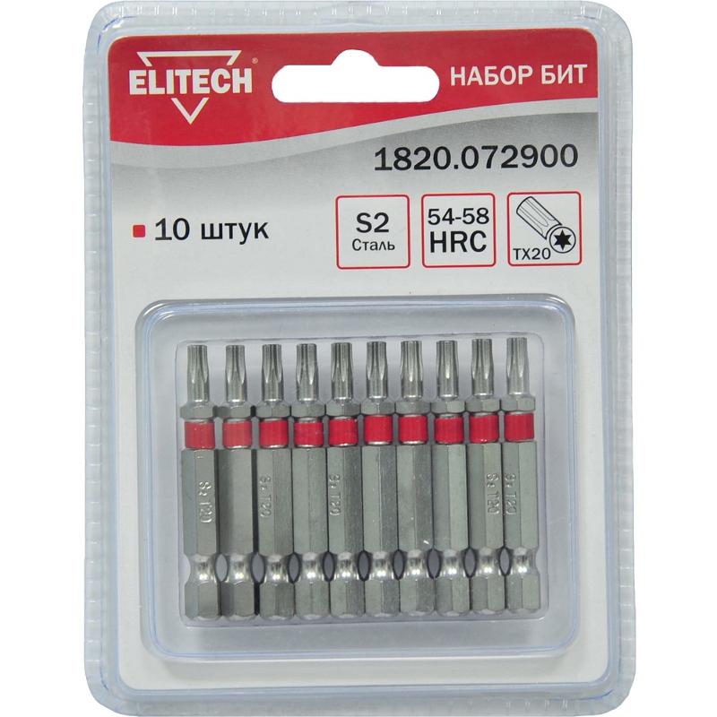 ELITECH Бита, сталь S2, блистер, TORX 20 x 50мм, 1820.072900