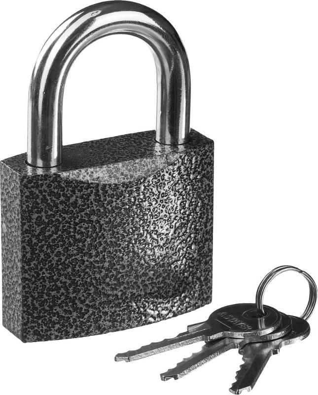 STAYER Замок STAYER "STANDARD" навесной, металлический корпус, закаленная дужка, 63 мм 37160-60