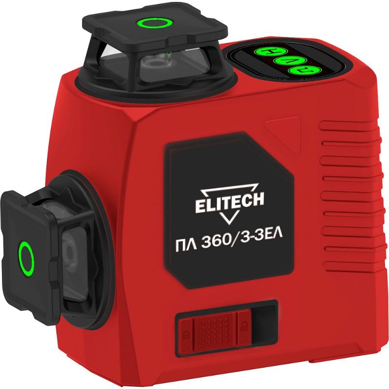 ELITECH Лазерный уровень ELITECH ПЛ 360-3-ЗЕЛ