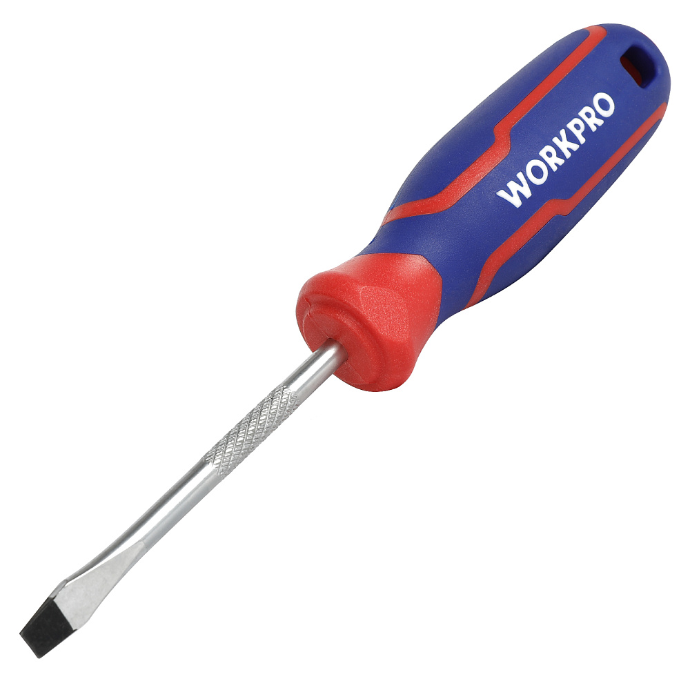 WORKPRO Отвертка шлицевая 3*75 мм CR-V WP221013