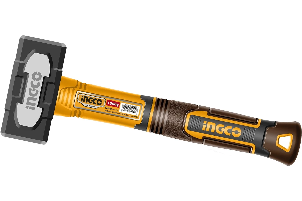INGCO Кувалда 1500 г с фиберглассовой рукоятью HSTH81500