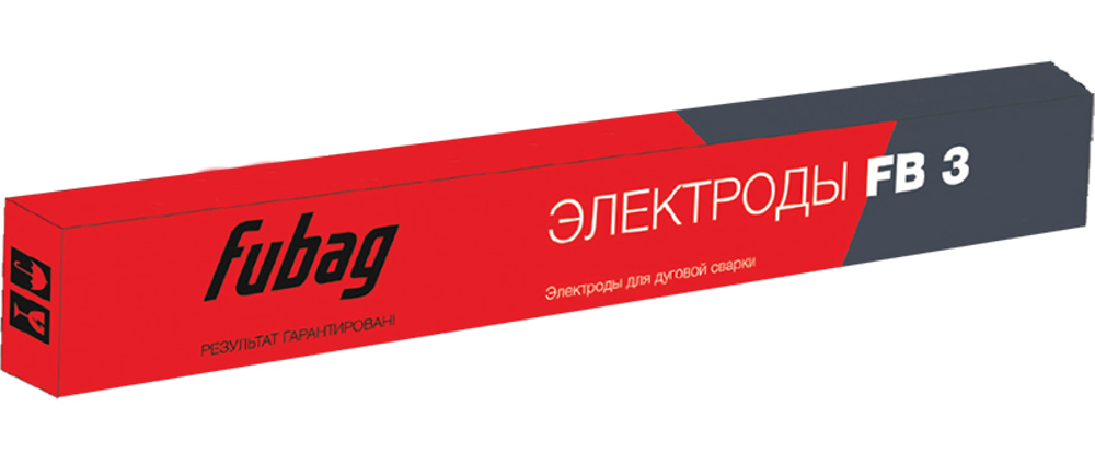 Электроды Fubag с рутиловым покрытием FB 3 D 3.0мм (0.9 кг) 38859 38859
