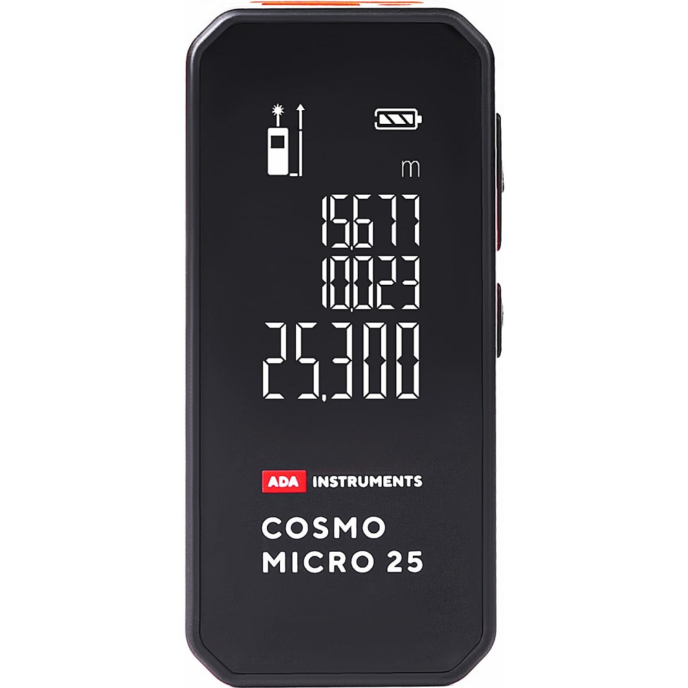 Измеритель длины ADA Cosmo MICRO 25 с литиевым аккумулятором A00670
