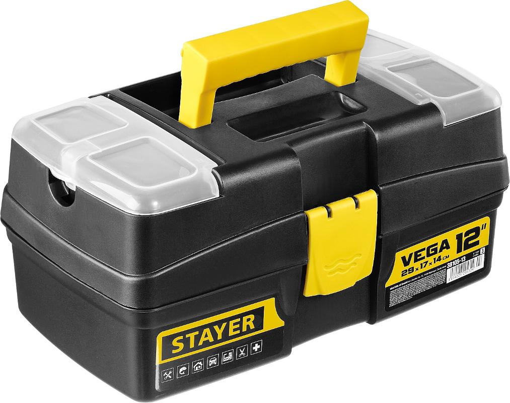 STAYER Ящик для инструмента "VEGA-12" пластиковый, STAYER, шт 38105-13_z03