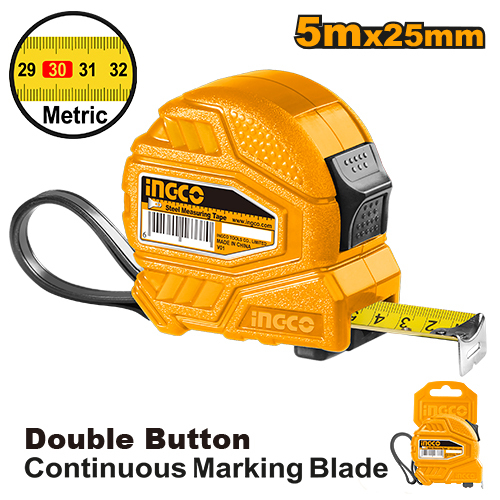 INGCO Рулетка 5х25мм HSMT26525-1, шт HSMT26525-1