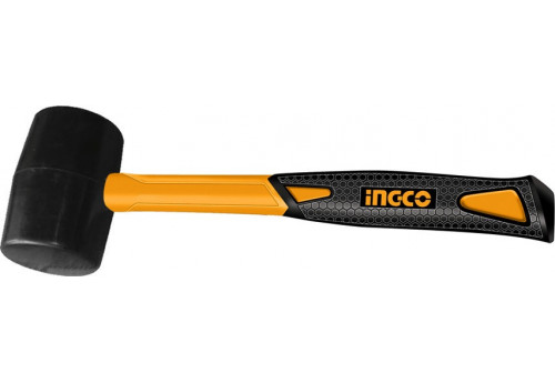 INGCO Молоток резиновый 220г с фиберглассовой ручкой, шт HRUH8208