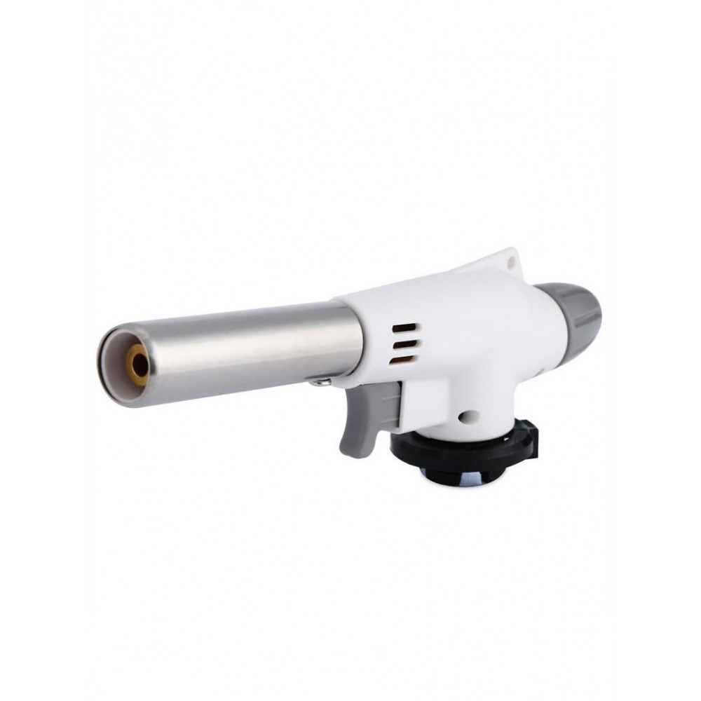 МАКСТУЛ Горелка газовая с пьезоподжигом FLAME GUN белая H0240