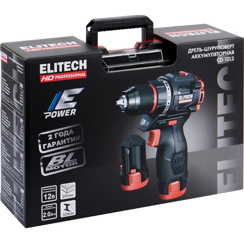 ELITECH Дрель аккумуляторная ELITECH CD 12L2 (E2201.038.01)