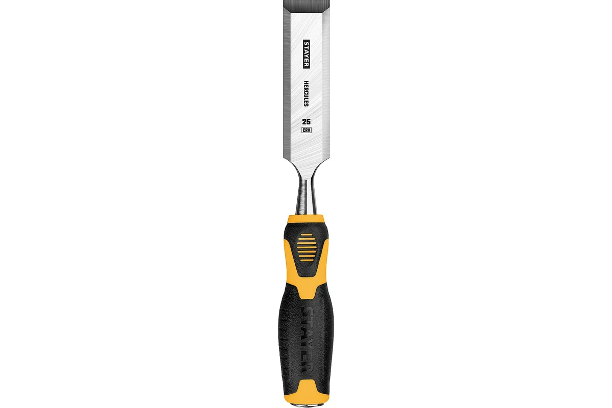 STAYER Стамеска с двухкомпонентной ручкой, 25мм, STAYER Profi 18205-25