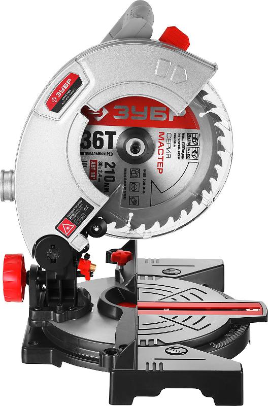 ЗУБР ЗПТ-210-1400 Л пила торцовочная, d 210 х 30 мм, 1300 Вт ЗПТ-210-1400 Л