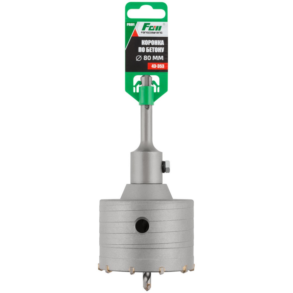 Коронка Cutop SDS Plus,FDW 80 мм по бетону 43-353 43-353