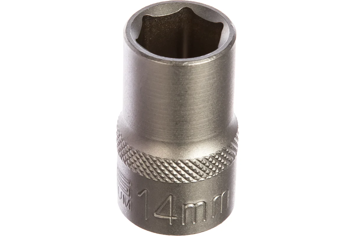 STELS Головка торцевая, 14 мм, 6-гранная, CrV, под квадрат 1/2"// Stels 13825