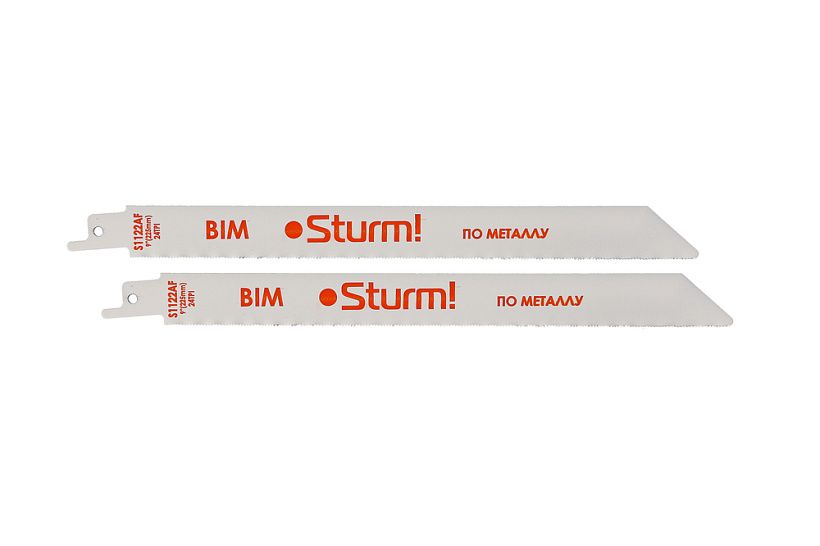 STURM Полотно для сабельной пилы МЕТАЛЛ 2шт 225/1мм (тонк лист/труб/проф) Sturm! 9019-03-S1122AF