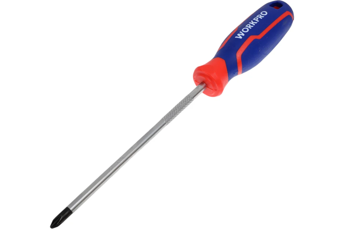 WORKPRO Отвертка PH2*200 мм CR-V WP221033