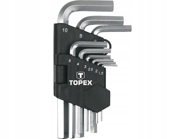 TOPEX Набор ключей шестигранные 1,5-10мм (9шт) 35D955