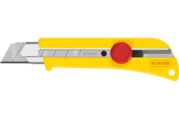 STAYER Нож SK-25 с винтовым фиксатором, 25 мм 09173_z01