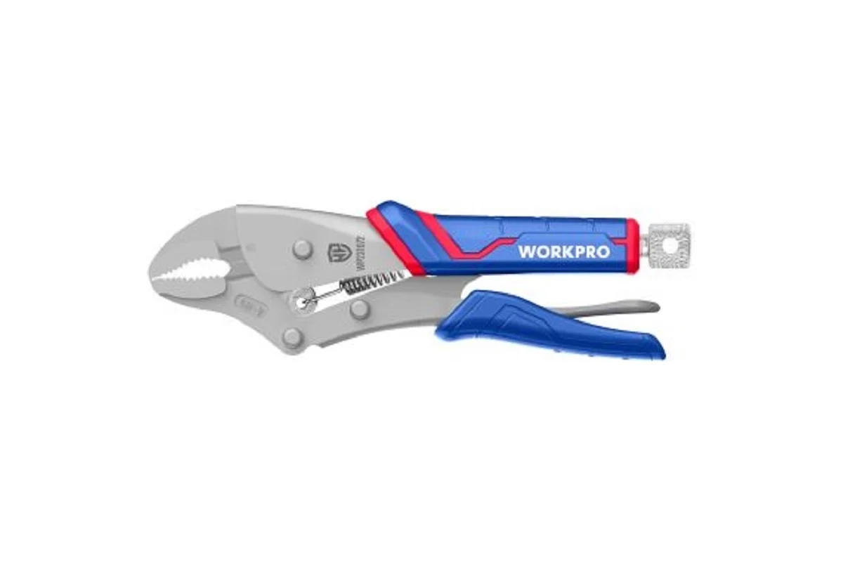 WORKPRO Клещи зажимные  WORKPRO  130мм с изогнутыми губками CR-V, шт WP231072