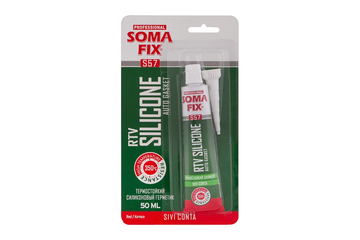 SOMA FIX Силикон в тюбиках 50мл, красный S57