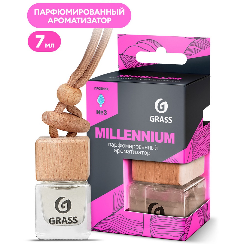 GRASS Ароматизатор Grass жидкий подвесной "Millennium" AC-0192