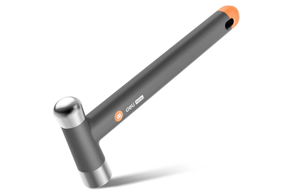 DELI Молоток "Home Series Gray" 250гр рукоятка из софттач пластика HT7008C