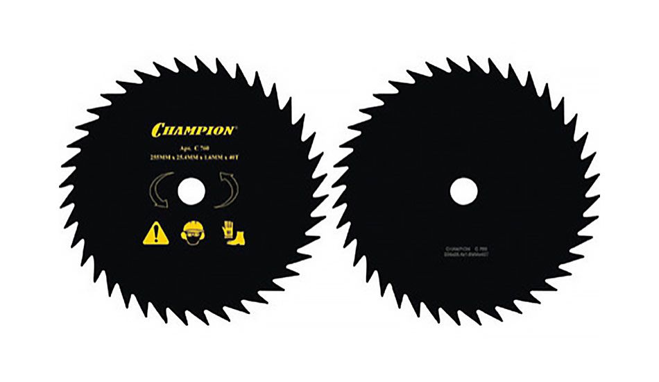 CHAMPION Нож CHAMPION 40 зубчатый d=255*25.4mm остроугольные зубцы C5110