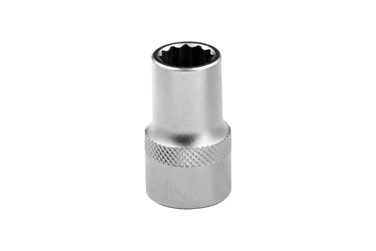 STELS Головка торцевая, 11 мм, 12-гранная, CrV,под квадрат 1/2", хромированная// Stels 13653