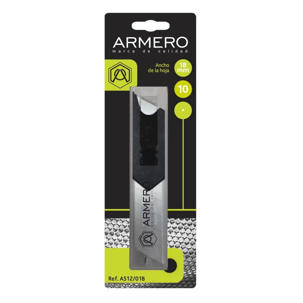 Лезвие ARMERO сегментное 18мм (10 шт.) A512/018 А512/018